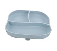 Beavorty Assiette de repas anti-roulement sectionné déjeuner assiettes divisées adultes plaque adaptative plaque d'aspiration divisée Ventouses Gel de Réutilisable