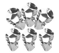 Beavorty Assiettes Huîtres en Acier Inoxydable Lot de 6 Coupelles pour Sauces Soja et Épices Adaptées aux Bars et Réceptions Extérieures