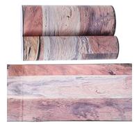 Beavorty Autocollant de Sol Repositionnable à Motif Bois Grain Naturel, Revêtement Imperméable en Rouleau pour Chambre Cuisine, Autocollant Décoratif Planches PVC à Poser sans Effort,