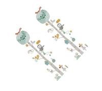 Beavorty Autocollant Mural Toise de Mesure de Taille pour Garçon et Filles en Pvc Design Animal Jungle, Étanche, pour Décoration Chambre Garçon Fille