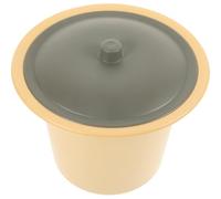 Beavorty Bassin de Lit Ménager en Plastique Couvercle Anti-odeur, Pot de Chambre Portable Unisexe Léger et Stable, Urinoir Pratique pour Adultes et Garçon et Filles, Usage Sanitaire