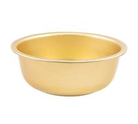 Beavorty Bassine à Légumes en Aluminium Jaune Oxydé 34 Cm, Bol Épais et Profond pour Laver, Préparer et Servir, Récipient Polyvalent Cuisine et Usage Quotidien