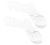 Beavorty Bloqueurs de Chaussettes en Acrylique Transparent Lot de 2, Modèle Extensible à Motif Feuilles Creuses, Outils pour Tricot et Crochet, Accessoires pour Chaussettes à Tricoter