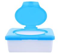 Beavorty Boîte à Lingettes pour Bébé en Plastique avec Couvercle, Capacité 80 Lingettes, Conserve L'humidité, Usage Polyvalent pour Bureau et Voyage