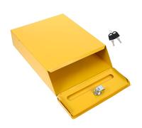 Beavorty Boîte aux Lettres en Fer Jaune 1 Pièce - Boîte à Suggestions Décorative Européenne - Rangement Sécurisé pour Courrier et Réclamations - Usage Bureau, École, Usine