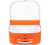 Beavorty Boîte de Rangement Portable pour Garçon et Filles, Valise Cartonnée Motif Girafe, Compacte Bords Arrondis Lisses, Organisateur Multifonction pour Fournitures Scolaires et Jouets,