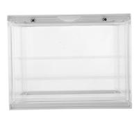 Beavorty Boîte de Rangement pour Figurines à 3 Niveaux, Vitrine Transparente en Abs pour Maquettes et Modèles, Support Empilable pour Exposition et Organisation de Collections sur Bureau