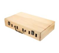 Beavorty Boîte de Rangement pour Tondeuse Électrique et Ciseaux de Coiffure Taille Moyenne en Bois Solide pour Coiffeurs Professionnels Usage Salon et Déplacement