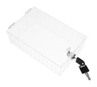 Beavorty Boîte de Verrouillage du Thermostat Transparente en Abs avec Serrure et Clé Protection Murale Compatible Plupart des Thermostats pour Sécuriser