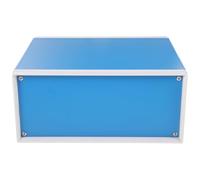 Beavorty Boîtier de Jonction Électronique en Métal Bleu pour Projets Électroniques, Facile à Installer, 4 Pieds et Vis, pour Équipements et Stations de Métro
