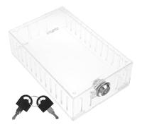 Beavorty Boîtier de Verrouillage Transparent en Plastique pour Thermostat Mural, Protection Antivandale avec Clé, pour Sécuriser les Thermostats Intérieurs