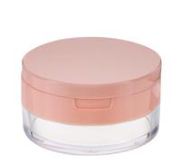 Beavorty Boîtier Poudre Vide Portable Rose avec Miroir et Houppette Contenant Maquillage Double à Maillage Antifuite Adapté Stockage Poudre Visage