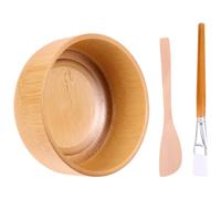 Beavorty Bol De Masque Facial 3 Pièces Avec Brosse Et Spatule Kit Diy Soins Visage Portable Et Facile À Nettoyer Pour Bricolage À Domicile