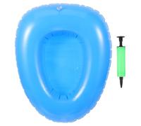 Beavorty Bol de toilette gonflable miction pot portable pot adulte urinoir femme portable bouteille d'urinoir unisexe urinoir de voyage urinoir portatif pour homme lit urinoir PVC Bleu