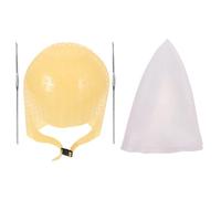 Beavorty Bonnet De Coloration Capillaire Silicone 2 Pièces Taille Unique Avec Aiguille De Surlignage Pour Usage Professionnel Et Maison Kit Mèches Cheveux Brun Et Blanc