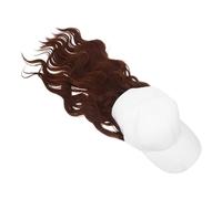 Beavorty bonnet perruque perruques de chapeau pour femmes perruques de capuchon chapeau mesdames avec cheveux Caps de baseball dames chiffon Brun