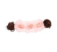 Beavorty Bonnets Avec Jolie Fleur Bandeau Princesse Dentelle Confortable Réglable Pour Fille Pour Occasions Spéciales Et Séances Photo