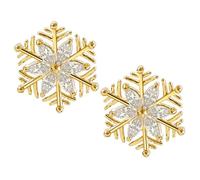 Beavorty Boucles Oreilles Flocons Pour Femmes Et Filles Bijoux De Noël Avec Fermoirs