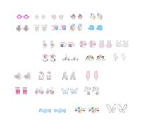 Beavorty Boucles Oreilles Motifs Animaux Lapin Éléphant Flamant Bijoux Oreilles Décoratives