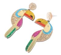 Beavorty Boucles Oreilles Pendantes Forme De Perroquet Décorées De Paillettes Bijoux Créatifs Pour Femmes Et Filles Idée De Cadeau De Bijoux