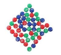 Beavorty Boules de Loto Colorées en Plastique, Boules Numérotées de Tombola pour Tirage au Sort, Lot de 1 Sachet, Accessoires de Jeu pour Soirées Bingo et Fêtes