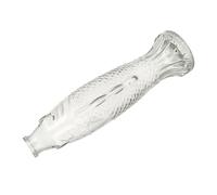 Beavorty Bouteille Décorative en Verre Transparent Bouchon en Liège, Vase Unique pour Conserver Messages, Huiles ou Petits Objets la Maison