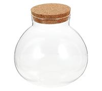 Beavorty Bouteille D'écosystème en Verre Rond Scellé avec Bouchon de