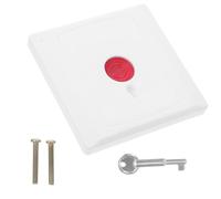 Beavorty Bouton-poussoir avec Design Centré sur L'humain Rouge en Abs D'arrêt D'urgence Facile à Utiliser, Adapté aux Hôpitaux et Domiciles pour Patients et Personnes Âgées