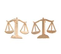 Beavorty Broche de Revers et Broche Justice en Alliage Métallique, Lot de 2, Taille 3,5 CM, Accessoires Costume et Chemise, Symbole Balance pour Avocats