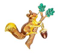 Beavorty Broche Épingle Petite Écureuil en Métal Peint, Accessoire Mode pour Vêtements et Occasions Spéciales