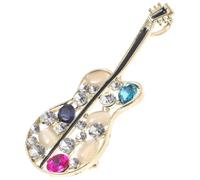 Beavorty Broche Guitare en Vintage Épingle Musicale Décorative Broche pour Femmes Accessoire Élégant pour Robes de Soirée Original pour et Fêtes