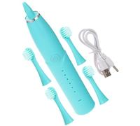 Beavorty Brosse à Dents Électrique pour Garçon et Filles Charge Rapide, Poils Doux en Microfibre, Étanche et Portable, pour Usage Domestique Bleu Abs 400 Mah