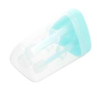 Beavorty Brosse à Dents pour Animaux en Silicone, Poils Souples, Poignée | Trois Têtes Interchangeables, Légère et Antidérapante, pour Chatons, Usage Maison ou Vétérinaire