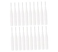 Beavorty Brosse à Sourcils Et Brosse Interdentaire 20 Pièces Mini Nylon Blanc Multi-usages Pour Maquillage Professionnel Et Nettoyage Usage Voyage