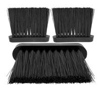 Beavorty Brosse de Cheminée Accessoires pour Poêle à Bois Noire en Plastique Nettoyage Complet et Élimination Suie, Lot de 3 Set de Set de Pièces pour Poêle à Bois pour Divertissements