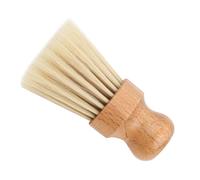 Beavorty Brosse de Coiffure pour Nuque Manche Bois Outil de Coiffure Brosse Nettoyage Visage Balayage Cheveux Usage Coiffeur Domicile