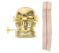 Beavorty Brûleur de Lampe à Huile en Laiton Support de Mèche pour Lampe à Pétrole Vintage, Douille en Verre, Accessoire Intérieur Rétro