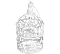 Beavorty Cage à Oiseaux Décorative en Métal Ajouré, Style Européen, Cage Suspendue pour Décoration de Mariage et Scènes Photo