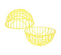 Beavorty Cage Boule Poules Jaune Système de Déplacement Facile, Enclos Roulant pour Poulets et Petits Animaux en Extérieur