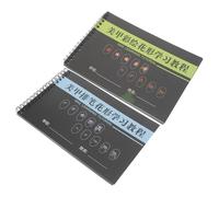 Beavorty Cahier D'entraînement pour Nail Art 2pcs Papier Spirale 180° Dépliable Plat Réutilisable pour Débutants et Techniciens Ongulaires en Sessions Beauté