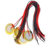 Beavorty Capteurs Piézoélectriques 35 Mm pour Guitare, Lot de 15 Disques Amplificateurs en Laiton Câble de 25 Cm, Éléments Piézo Sensibles pour Déclencheur Sonore, Accessoires Musique