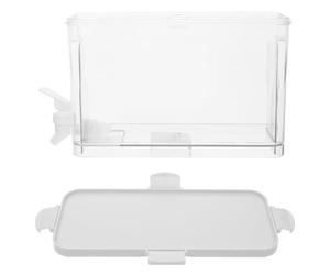 Beavorty Carafe D'eau Froide avec Robinet 4 L, Distributeur de Boissons Glacées en Plastique Transparent, Récipient Réfrigéré pour Jus, Thé et Eau à Domicile, Seau D'eau D'été Pratique