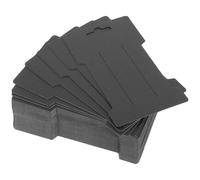 Beavorty Cartes de Présentation Porte-nœuds pour Cheveux 100 Pièces en Kraft Noir Cartes D’affichage pour Barrettes et Épingles à Cheveux Support Artisanal pour Rangement et Exposition