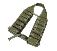 Beavorty Ceinture Porte-bière 12 Canettes Verte en Toile Résistante, Banane Porte-gobelets Ajustable pour Camping, Randonnée et Festivals, Accessoire Extérieur Multifonction Poches