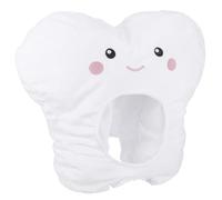 Beavorty Chapeau en Peluche Forme Dent Couvre-Chef Drôle pour Fête de Carnaval et Festival Déguisement Accessoire de Spectacle