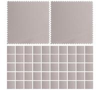 Beavorty Chiffons à Polir L'argenté 8x8 Cm Gris Lot de 10 Pièces, Chiffon Doux de Nettoyage pour Bijoux et Argenterie, Nettoyant Réutilisable Antioxydant Entretien Montres et