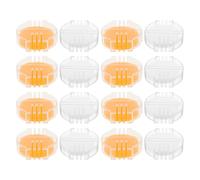 Beavorty Cire à Fil pour Broderie 16 Pcs Cire D’abeille Naturelle Jaune et Blanche Boîte Plastique Renforce Fils à Coudre, Réduit Friction, Point de Croix et Quilting, Accessoire Couture