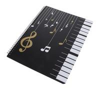 Beavorty Classeur à Partitions Musicales Transparent Format A4 30 Pages Double Face 60 Vues en Polypropylène Solide Organiseur de Documents Musicaux pour Piano et Instruments