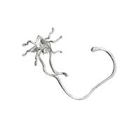 Beavorty Clip Oreille Araignée Style Punk Boucles Doreilles Clip Non Percantes Accessoire Costume Femme Fille