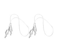 Beavorty Clips pour Fleuret d'Escrime en Acier Inoxydable 2 Pièces Pinces Conductrices pour Masque, Accessoires pour Entraînement Sportif d'Escrime